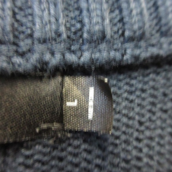 Cuts Clothing 1/4 Zip Long Sleeve Pullover Knit Sweater Men L Blue Casual 656 - Picture 6 of 11